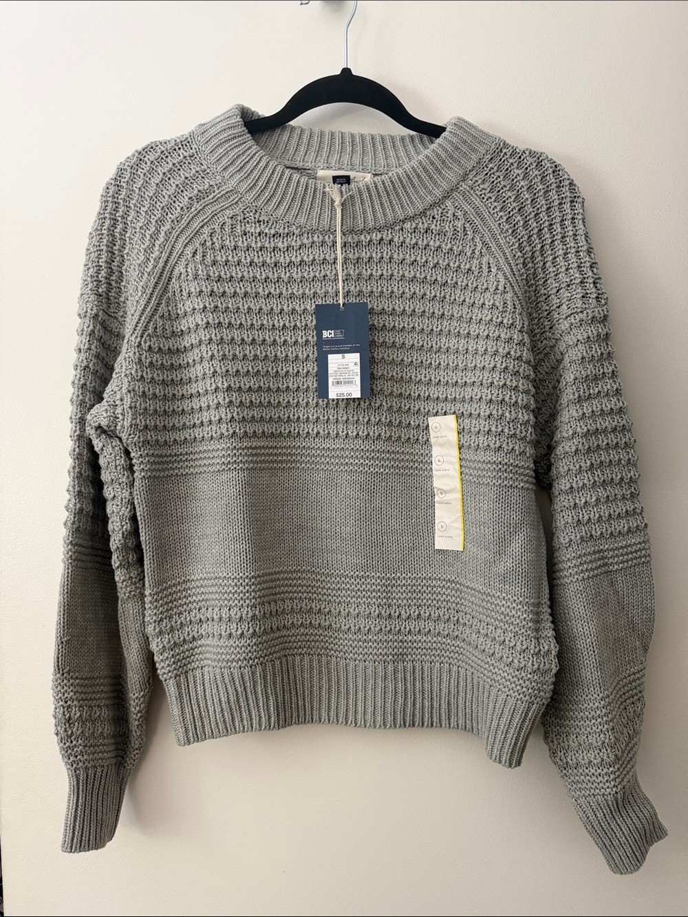 NWT Universal Thread Gray Textured Crewneck Sweater